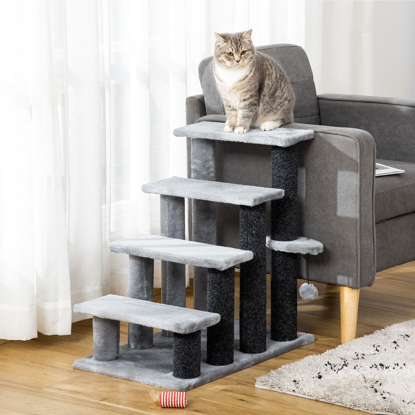 CozyPaws Multi-Level Cat Tree with Scratching Posts – Indoor Cat Tower
