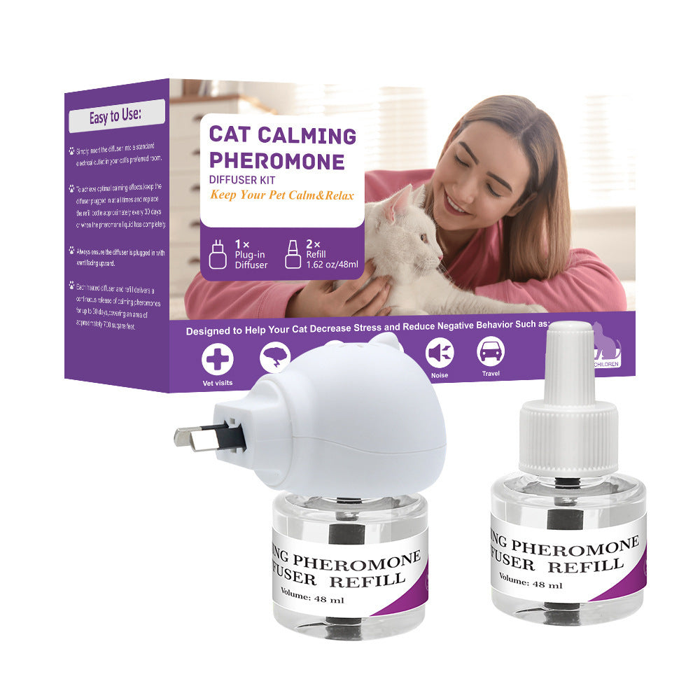 CozyPaws Pet Calming Pheromone Diffuser – Anxiety & Stress Relief for Cats & Dogs