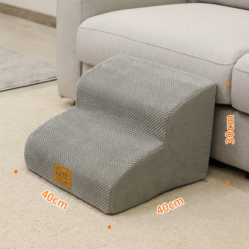 CozyPaws Pet Ramp & Bedside Ladder – Safe Steps for Dogs & Cats
