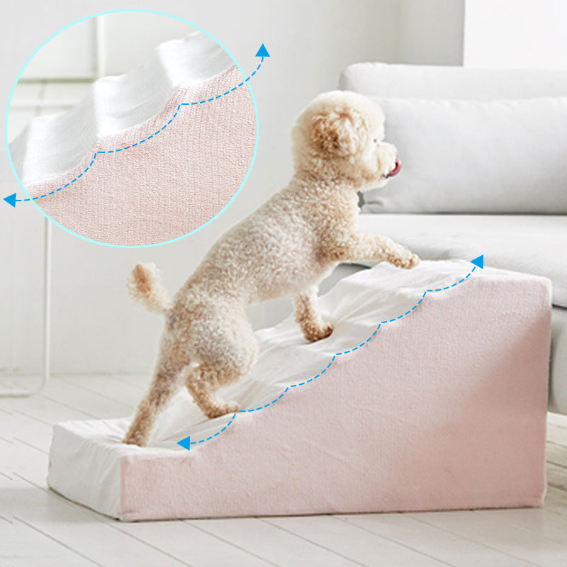 CozyPaws Pet Ramp & Bedside Ladder – Safe Steps for Dogs & Cats