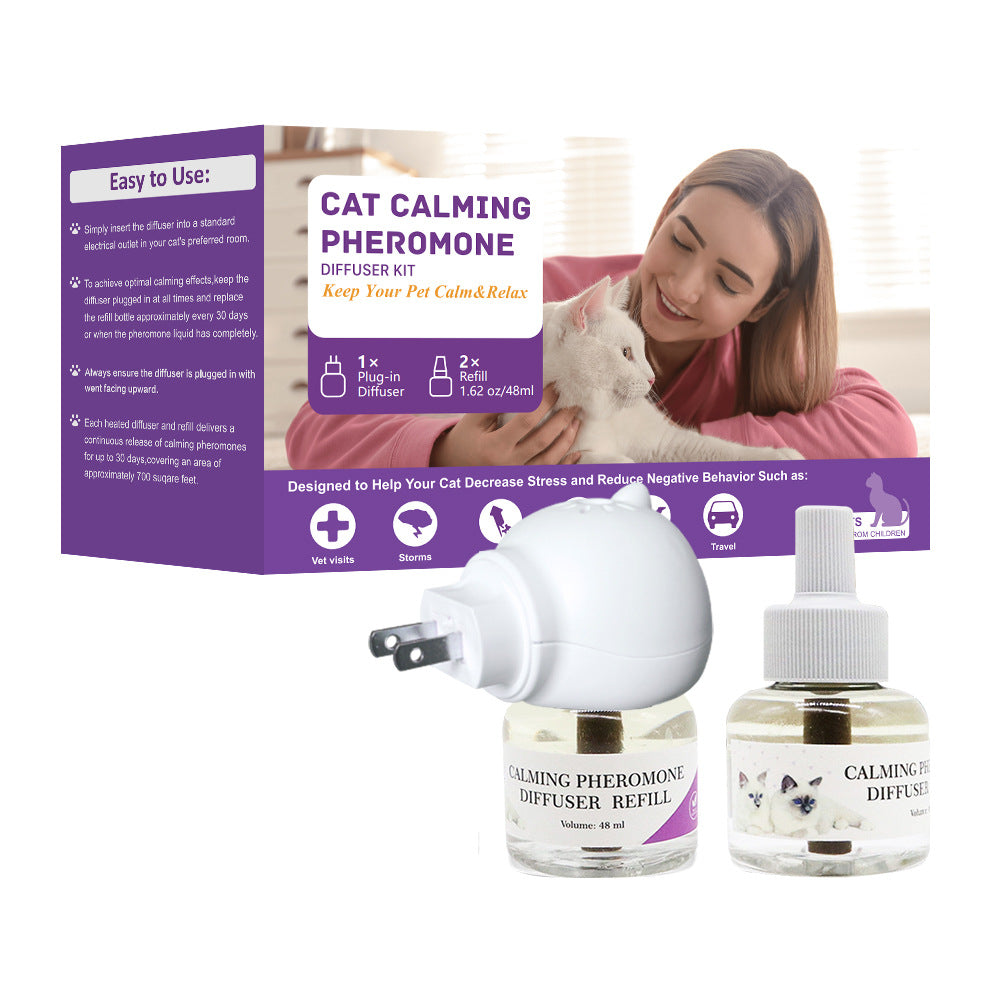 CozyPaws Pet Calming Pheromone Diffuser – Anxiety & Stress Relief for Cats & Dogs