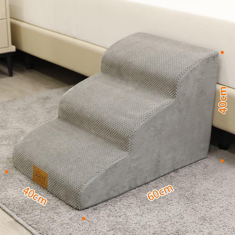 CozyPaws Pet Ramp & Bedside Ladder – Safe Steps for Dogs & Cats