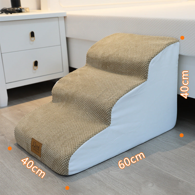 CozyPaws Pet Ramp & Bedside Ladder – Safe Steps for Dogs & Cats