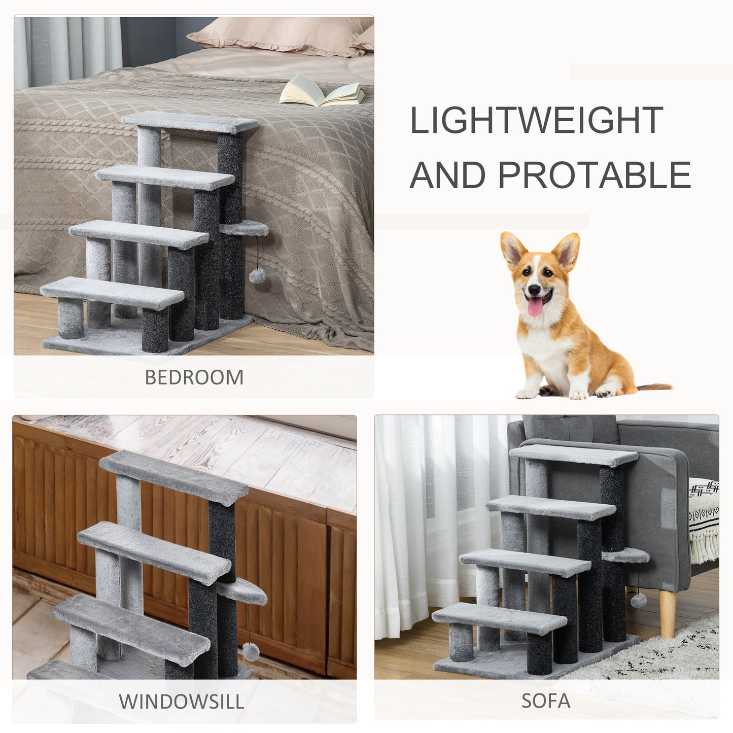 CozyPaws Multi-Level Cat Tree with Scratching Posts – Indoor Cat Tower