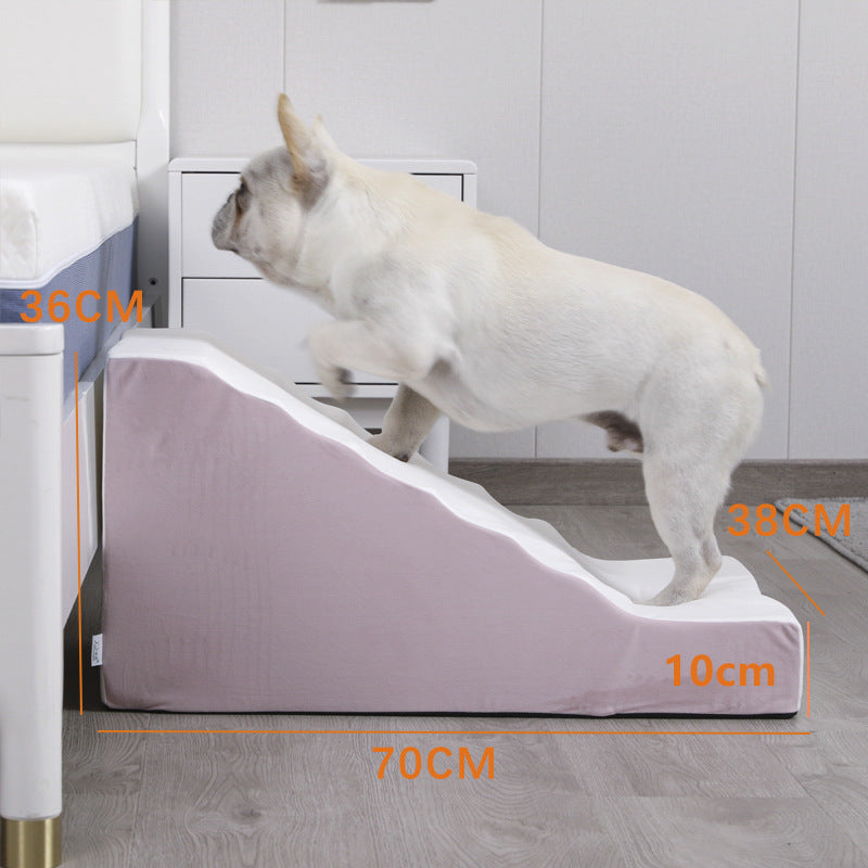 CozyPaws Pet Ramp & Bedside Ladder – Safe Steps for Dogs & Cats