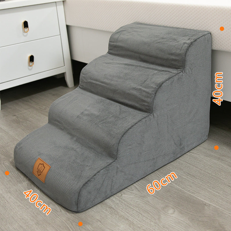 CozyPaws Pet Ramp & Bedside Ladder – Safe Steps for Dogs & Cats