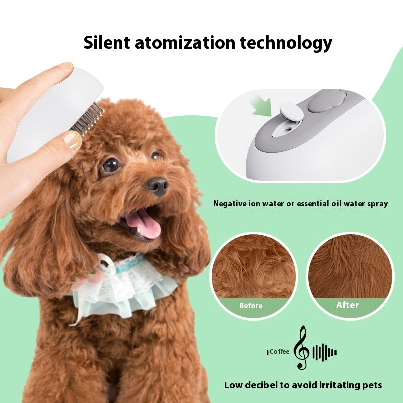 CozyPaws Spray Massage Comb – 3-in-1 Mist, Massage & Groom for Cats & Dogs