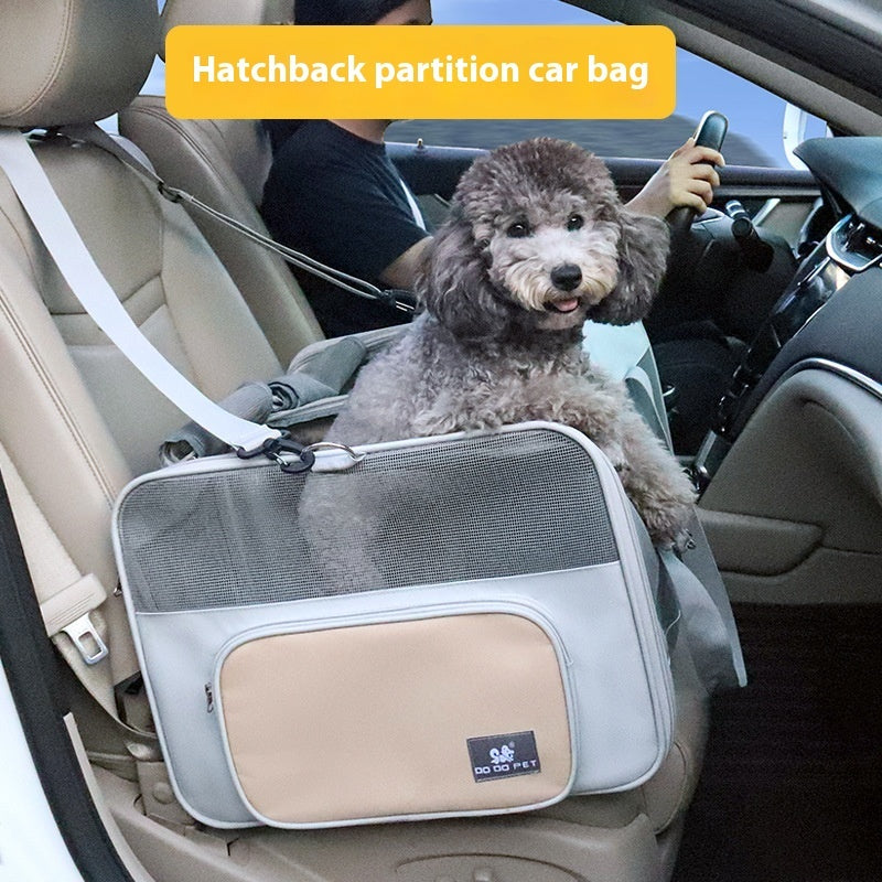 CozyPaws Breathable Pet Car Tent – Portable Travel Carrier for Dogs & Cats - CozyPaws