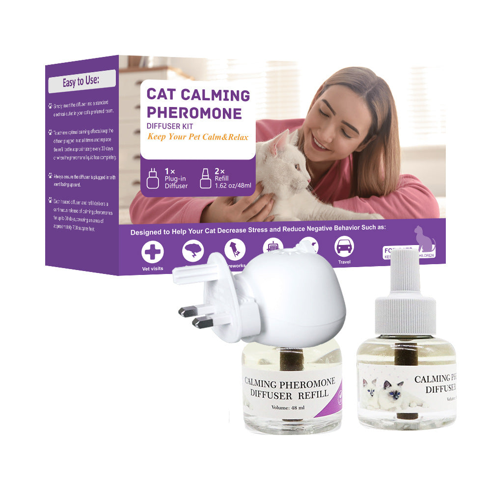 CozyPaws Pet Calming Pheromone Diffuser – Anxiety & Stress Relief for Cats & Dogs