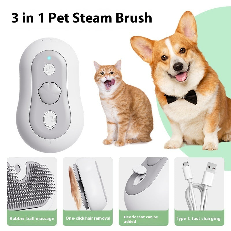 CozyPaws Spray Massage Comb – 3-in-1 Mist, Massage & Groom for Cats & Dogs
