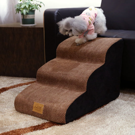 CozyPaws Pet Ramp & Bedside Ladder – Safe Steps for Dogs & Cats